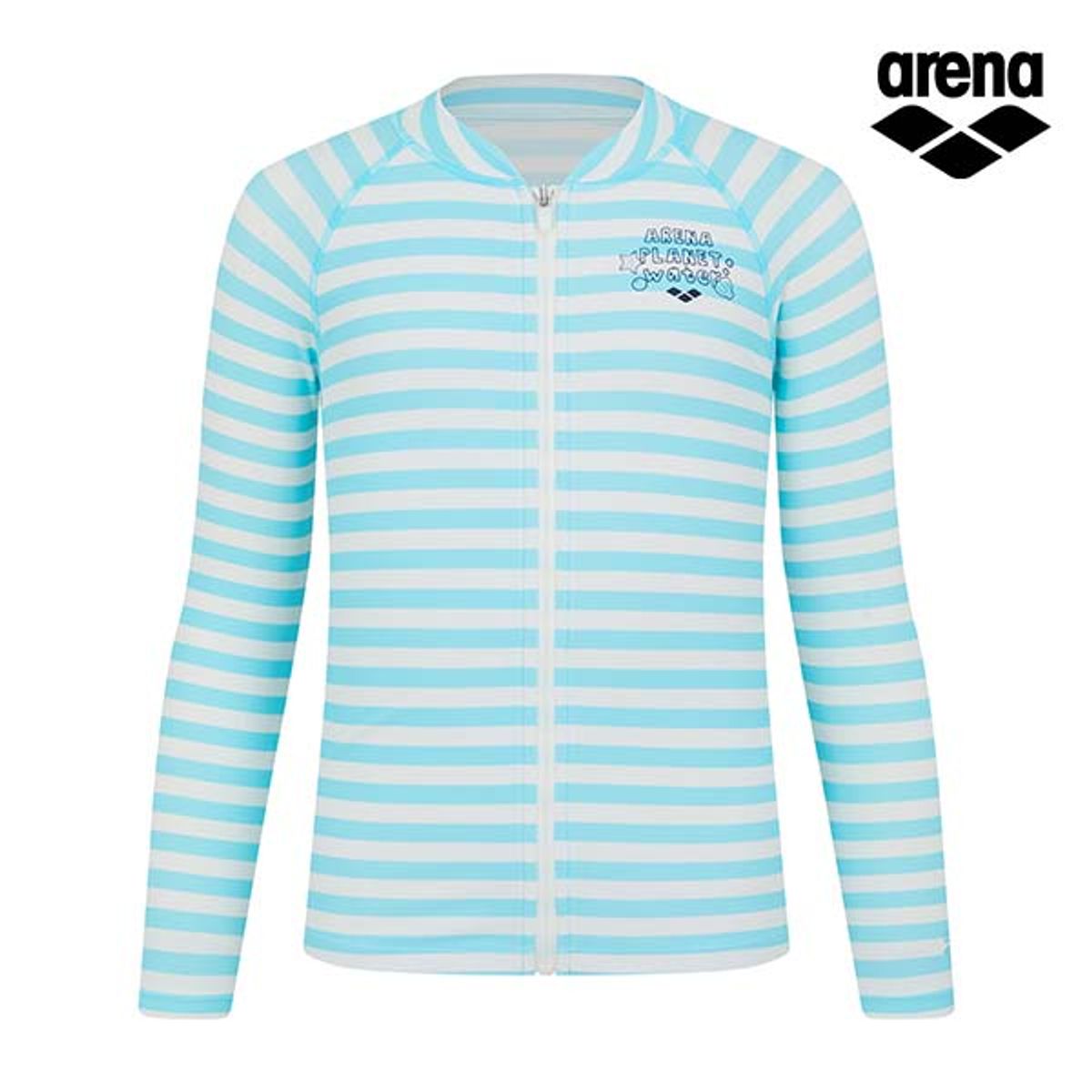 아레나 키즈(ARENA KIDS) 마린 걸즈 아동 레저 집업 래쉬가드 A4BG1GC03MNT