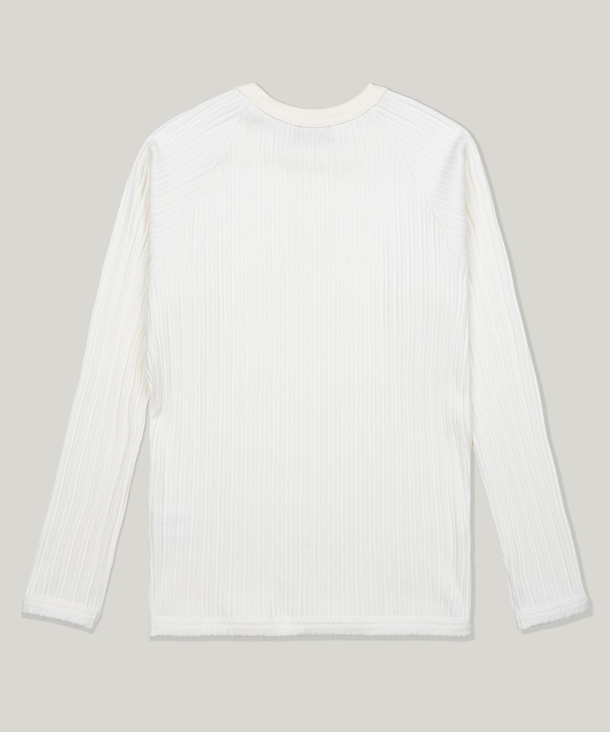 플로즈룸(FLAWSROOM) Ribbed Slim Long Sleeve [WHITE]