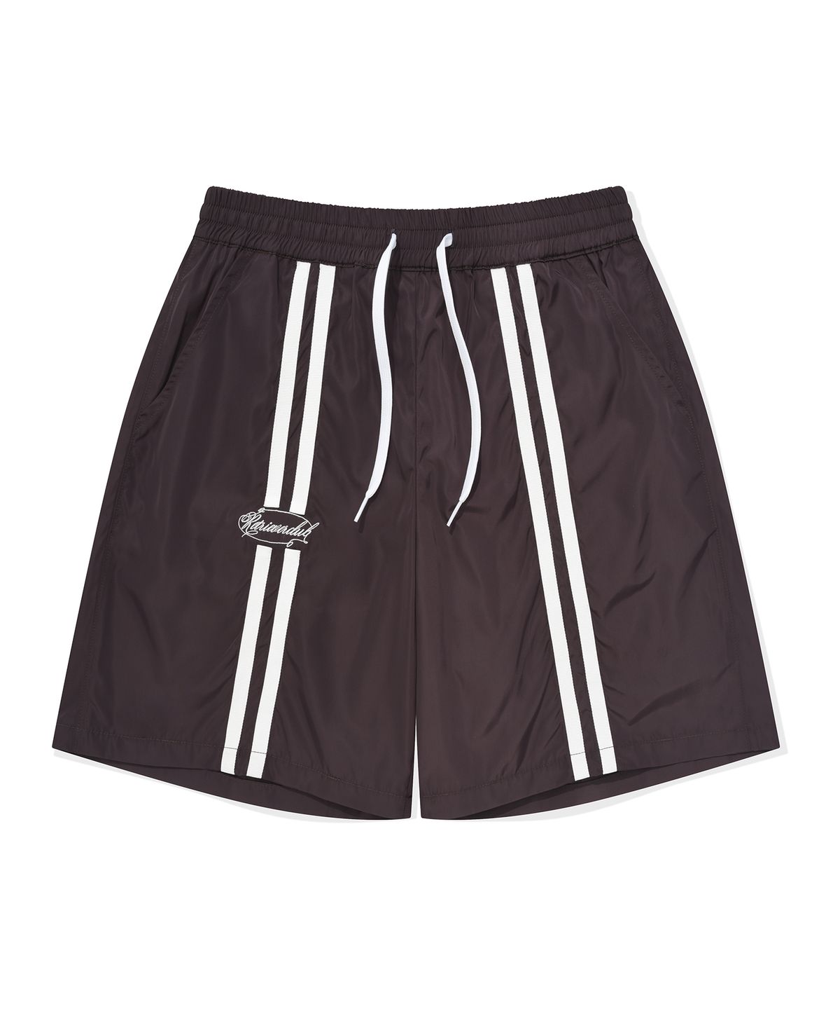 리트리버클럽(RETRIEVER CLUB) TWO LINE SHORT PANTS [BROWN]