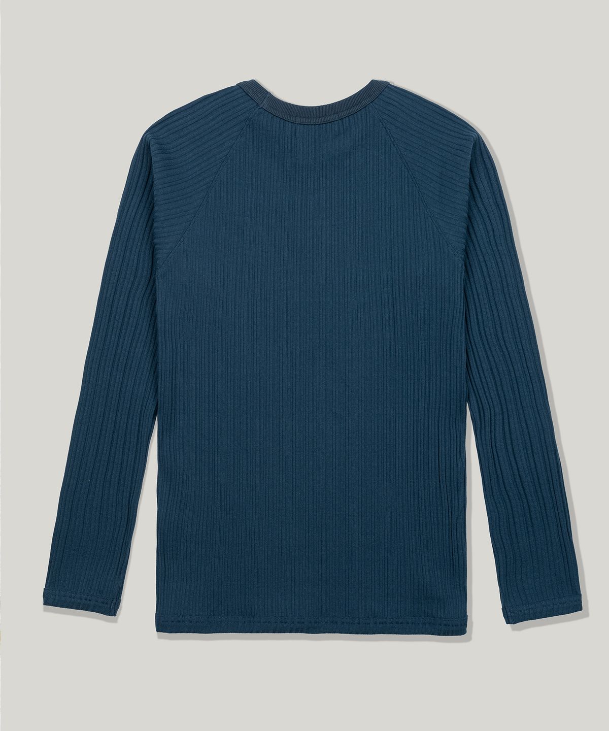 플로즈룸(FLAWSROOM) Ribbed Slim Long Sleeve [BLUISH GREEN]
