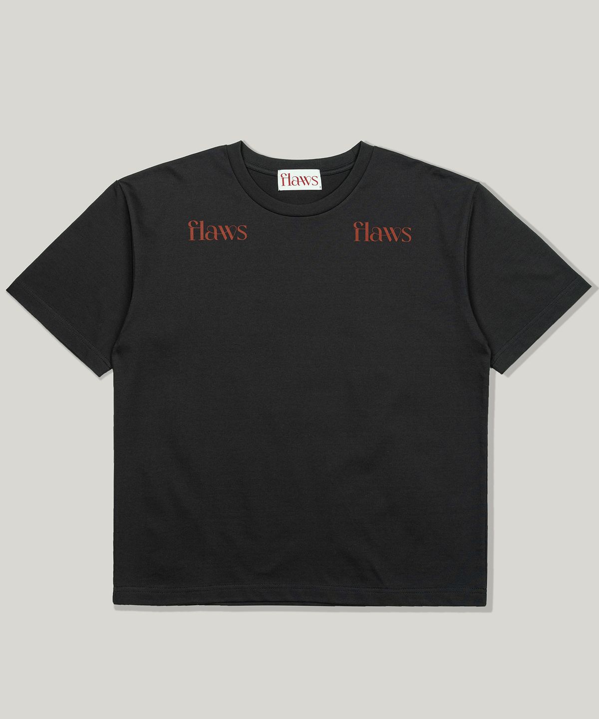 플로즈룸(FLAWSROOM) Flaws Silket T-Shirts [CHARCOAL]
