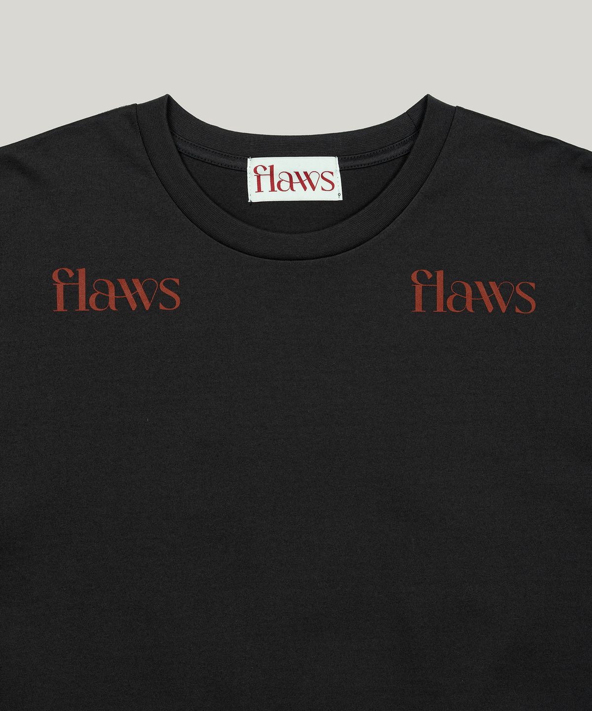 플로즈룸(FLAWSROOM) Flaws Silket T-Shirts [CHARCOAL]