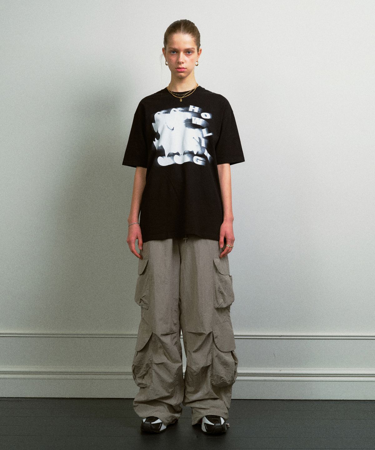 리트리버클럽(RETRIEVER CLUB) RUNNING HOWLING TEE [BLACK]