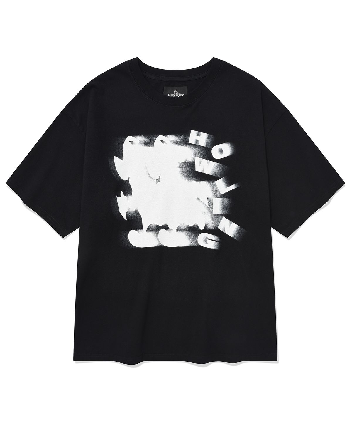 리트리버클럽(RETRIEVER CLUB) RUNNING HOWLING TEE [BLACK]