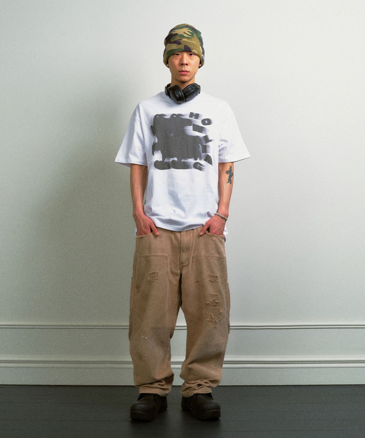 리트리버클럽(RETRIEVER CLUB) RUNNING HOWLING TEE [WHITE]