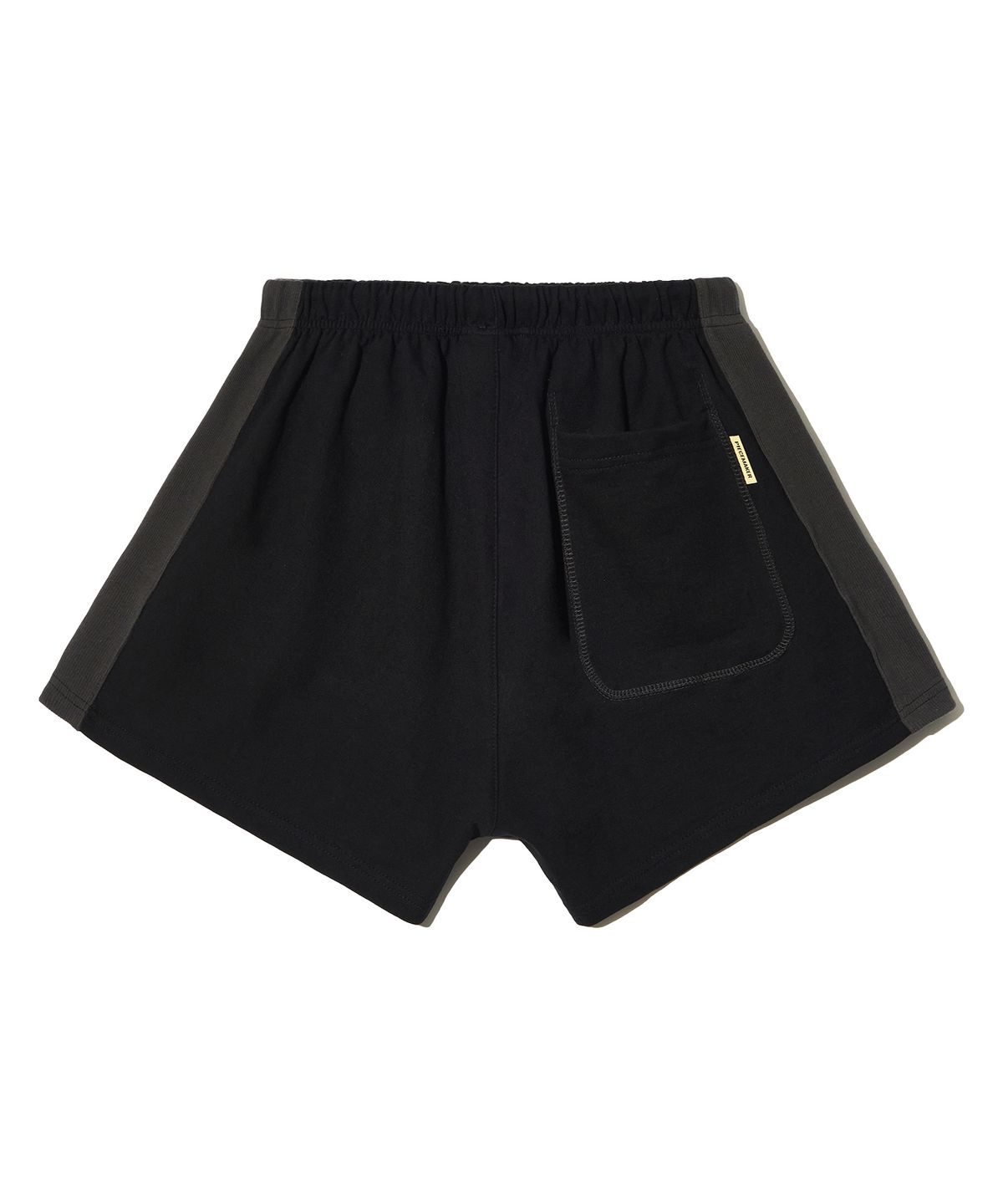 피스메이커(PIECE MAKER) SIDE RIBBED SWEAT SHORTS (BLACK)