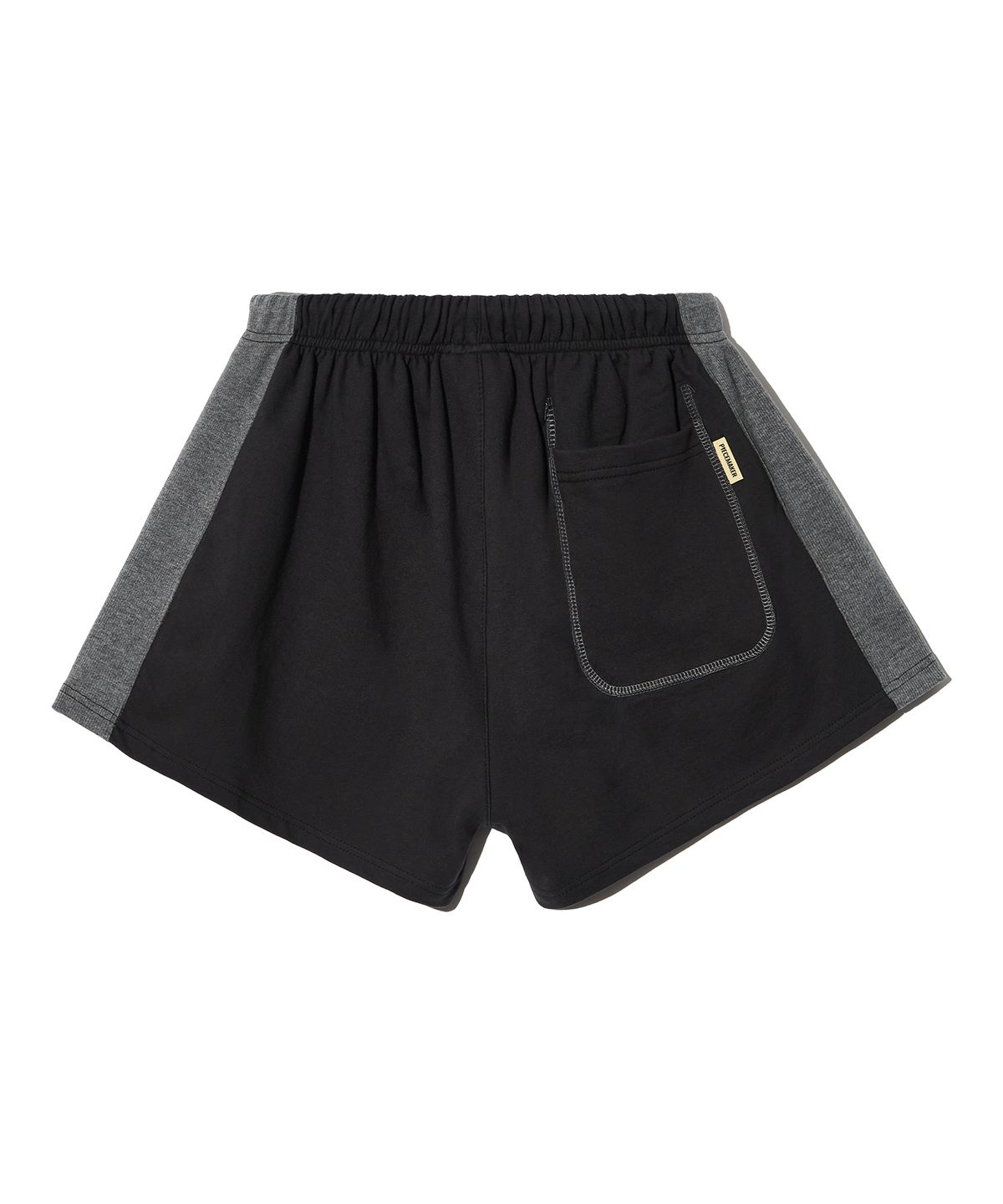 피스메이커(PIECE MAKER) SIDE RIBBED SWEAT SHORTS (CHARCOAL)