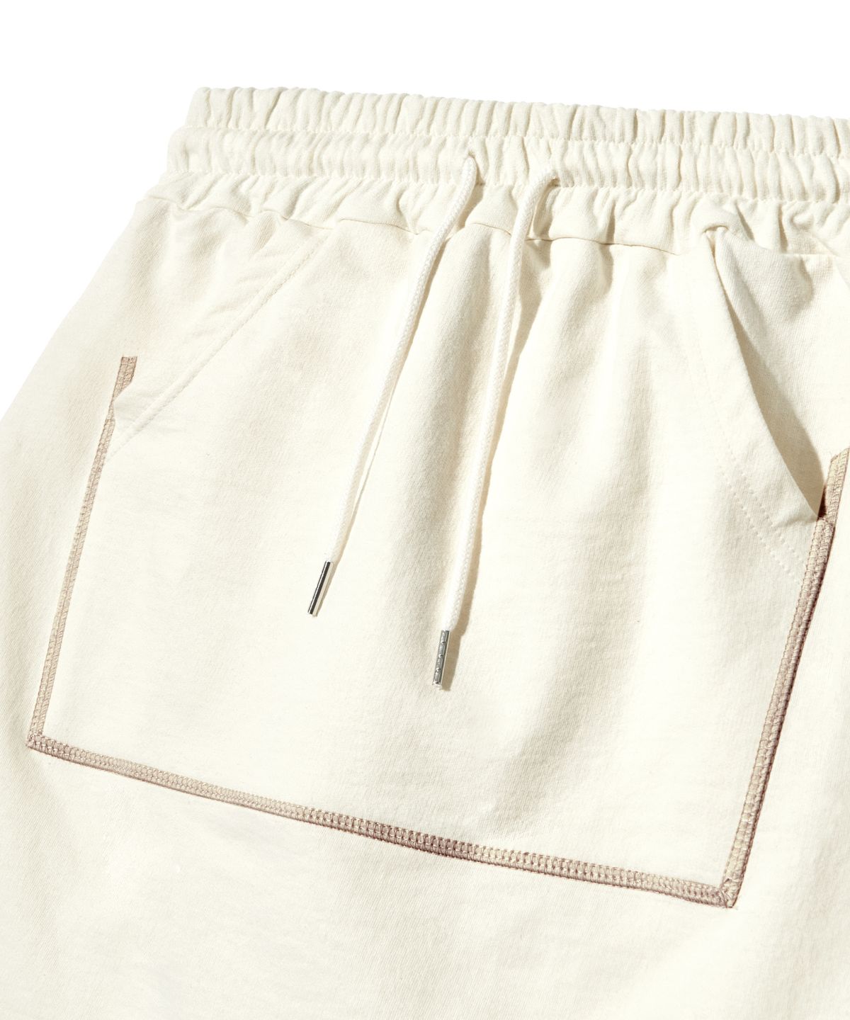 피스메이커(PIECE MAKER) POCKET SWEAT MINI SKIRT (CREAM)