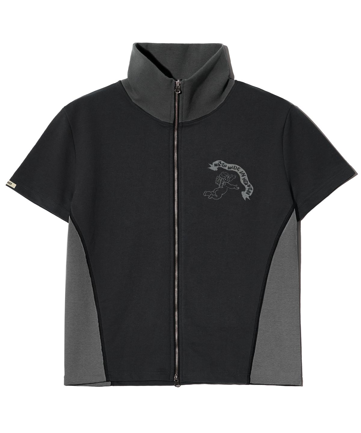 피스메이커(PIECE MAKER) ANGEL SWEAT 2WAY ZIP UP (CHARCOAL)