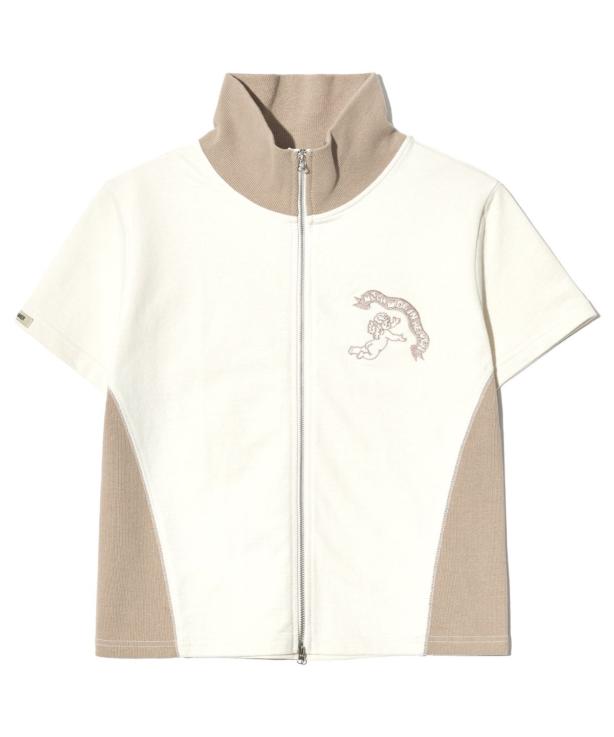 피스메이커(PIECE MAKER) ANGEL SWEAT 2WAY ZIP UP (CREAM)