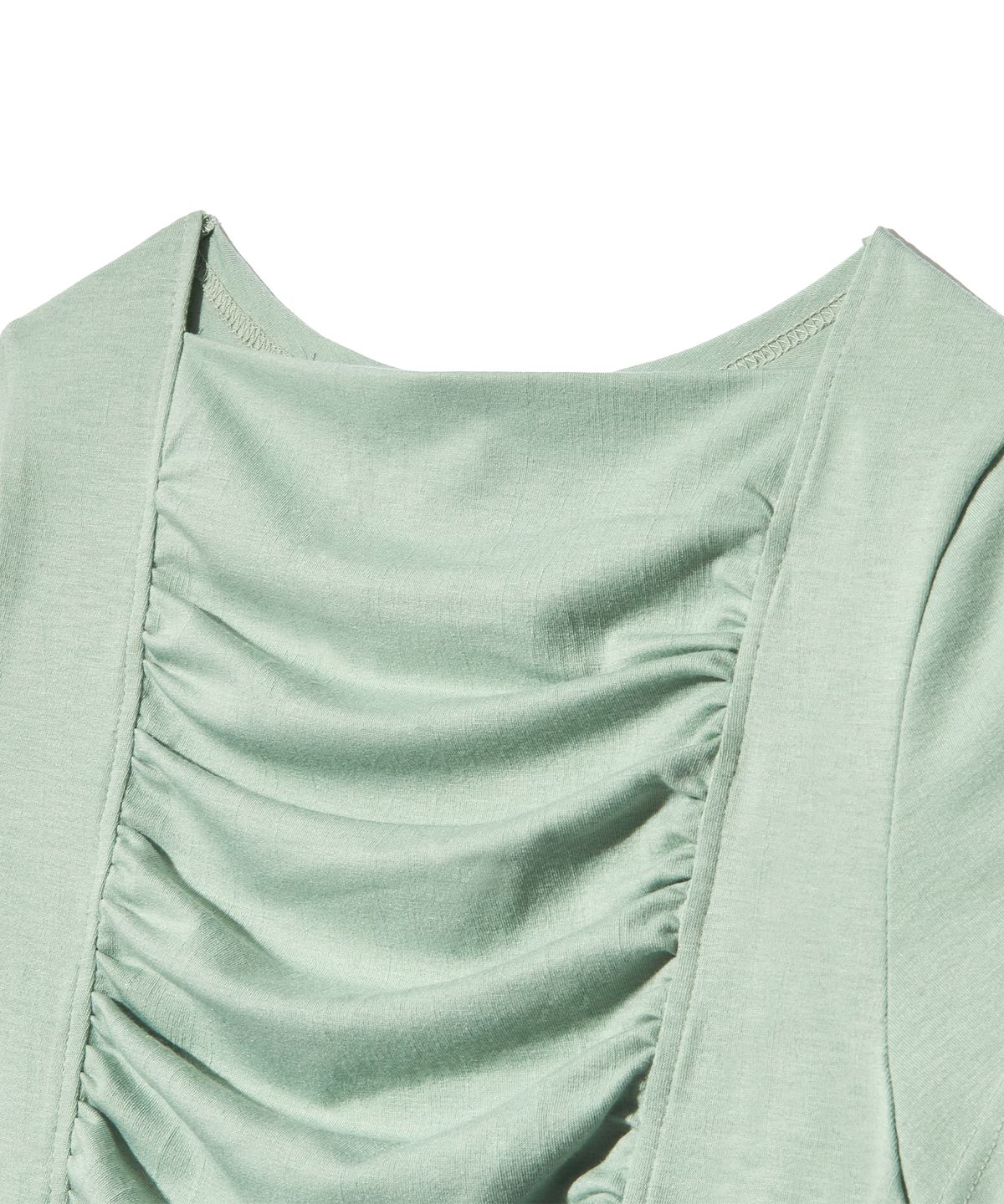 피스메이커(PIECE MAKER) RIBBON SHIRRING TEE (MINT)