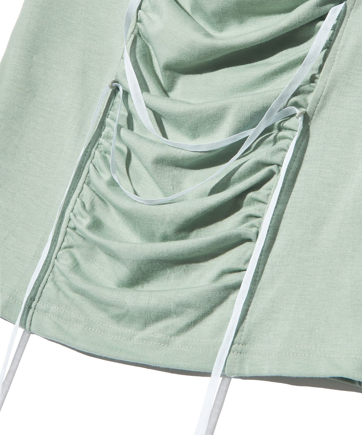 피스메이커(PIECE MAKER) RIBBON SHIRRING TEE (MINT)
