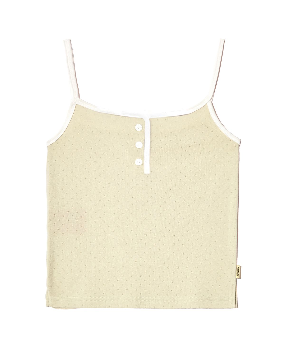 피스메이커(PIECE MAKER) PUNCHING BUTTON SLEEVELESS (BEIGE)