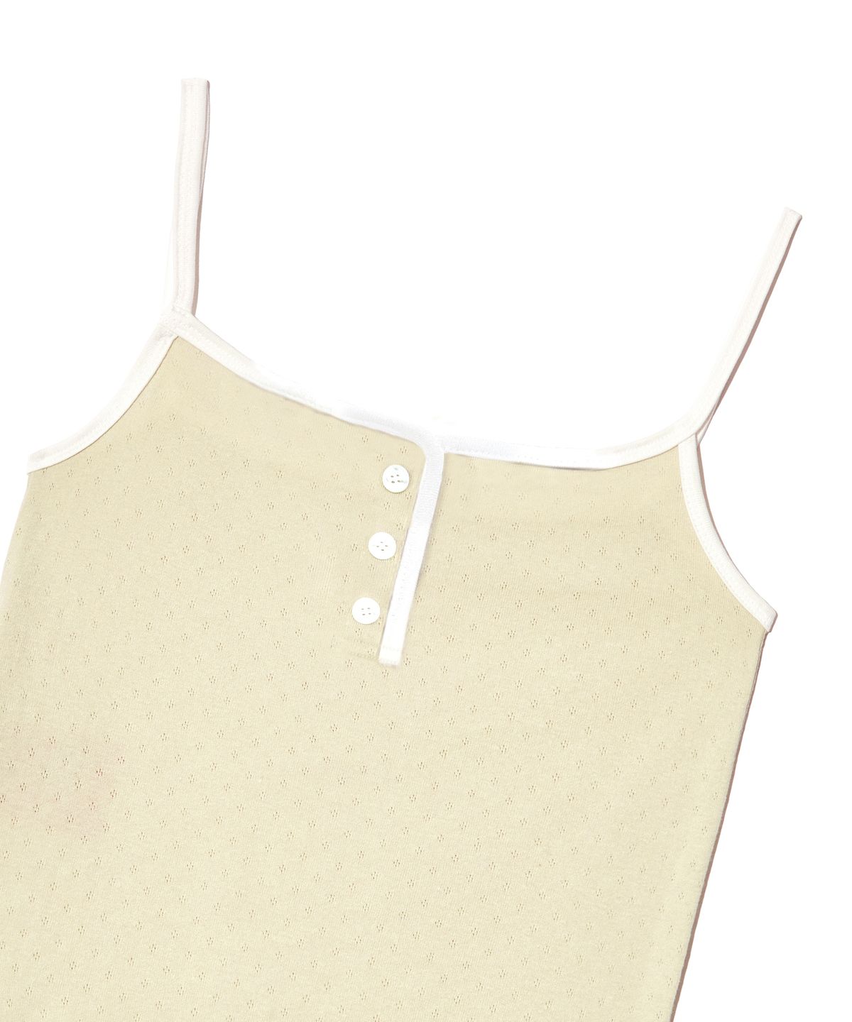 피스메이커(PIECE MAKER) PUNCHING BUTTON SLEEVELESS (BEIGE)