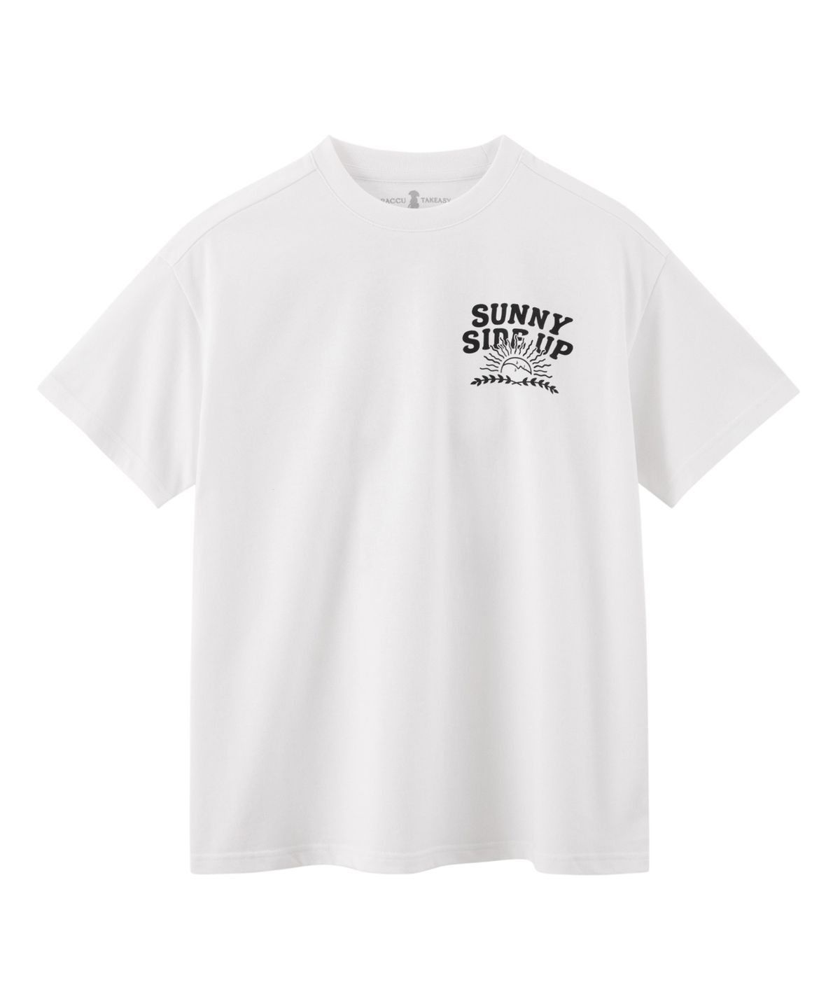 테이크이지 키즈(TAKEASY KIDS) 자이언트핏 써니사이드업 오버티셔츠(스노우화이트)