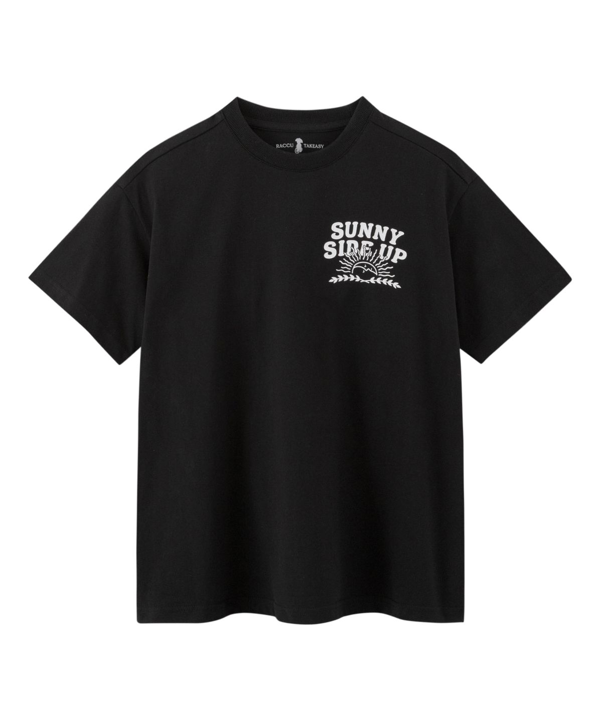 테이크이지 키즈(TAKEASY KIDS) 자이언트핏 써니사이드업 오버티셔츠(블랙)
