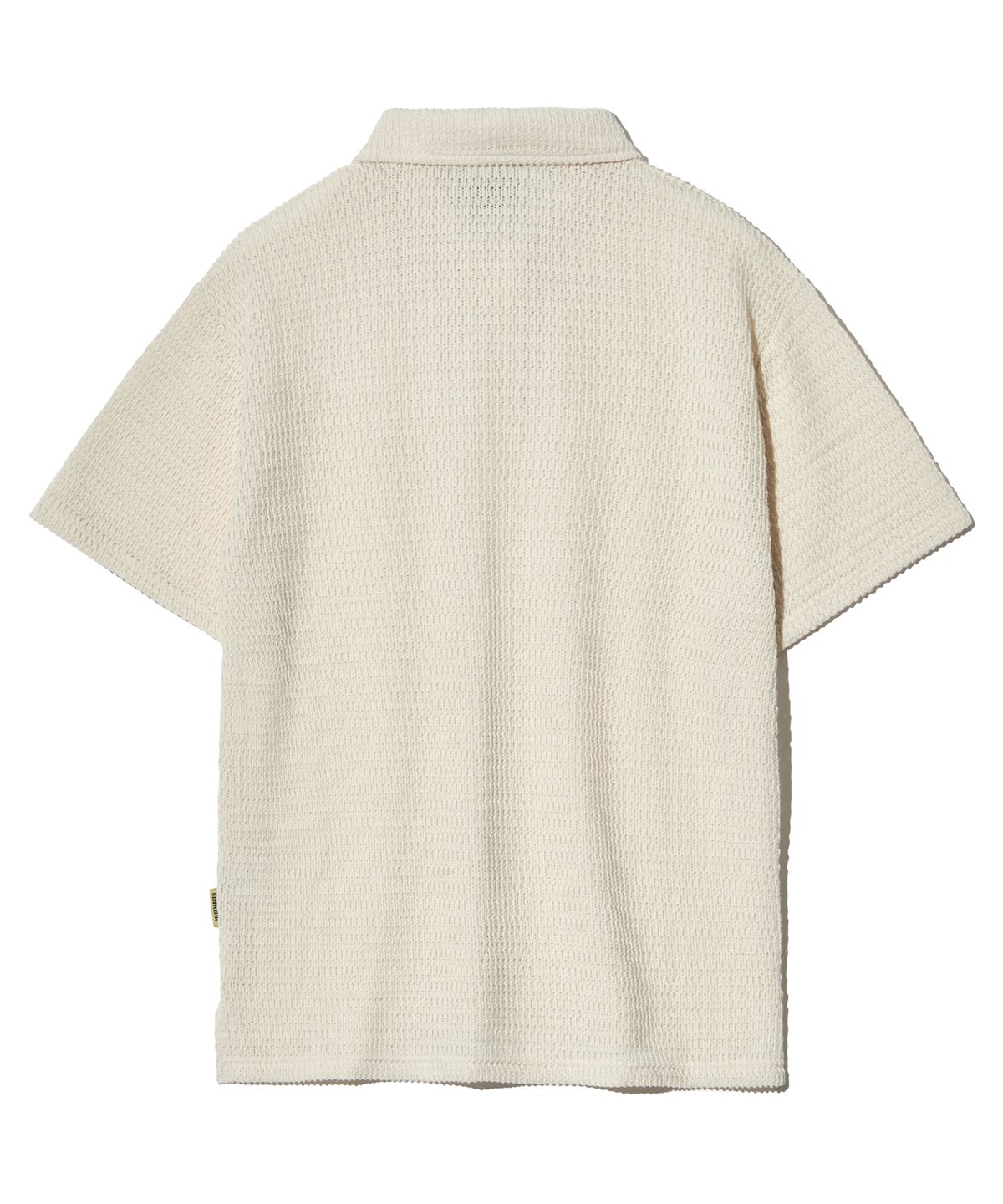 피스메이커(PIECE MAKER) BUTTON UP COLLAR KNIT SHIRTS (CREAM)