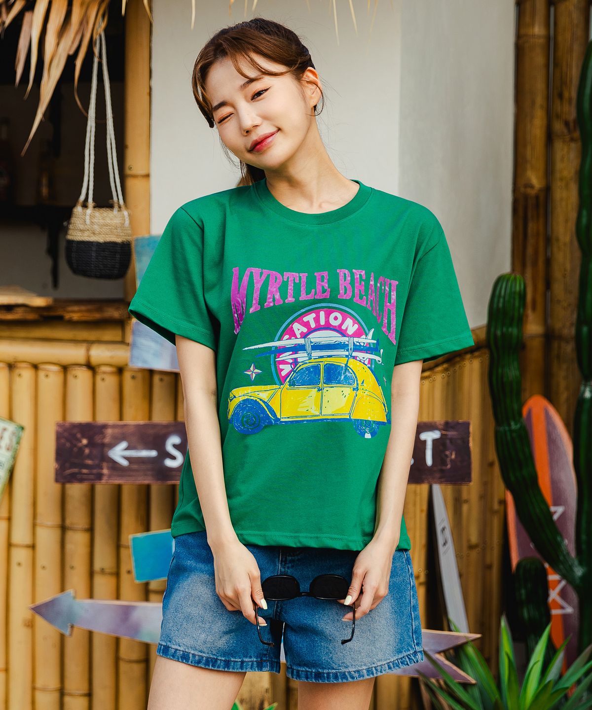 앨빈클로(ALVINCLO) MYRTLE BEACH 오버핏 반팔티 AST4540 (6 COLOR)
