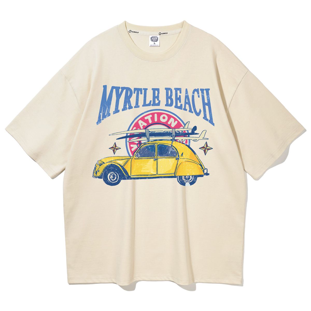 앨빈클로(ALVINCLO) MYRTLE BEACH 오버핏 반팔티 AST4540 (6 COLOR)