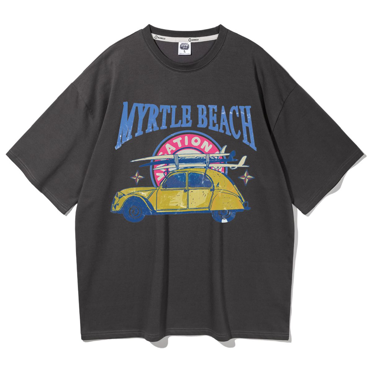 앨빈클로(ALVINCLO) MYRTLE BEACH 오버핏 반팔티 AST4540 (6 COLOR)