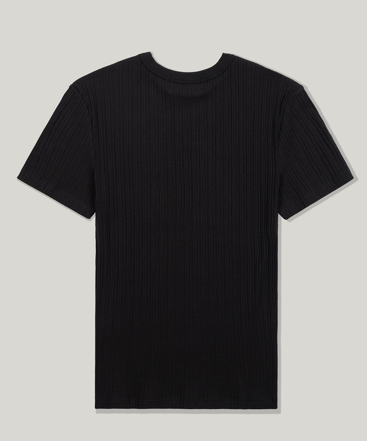 플로즈룸(FLAWSROOM) Ribbed Half Sleeve [BLACK]