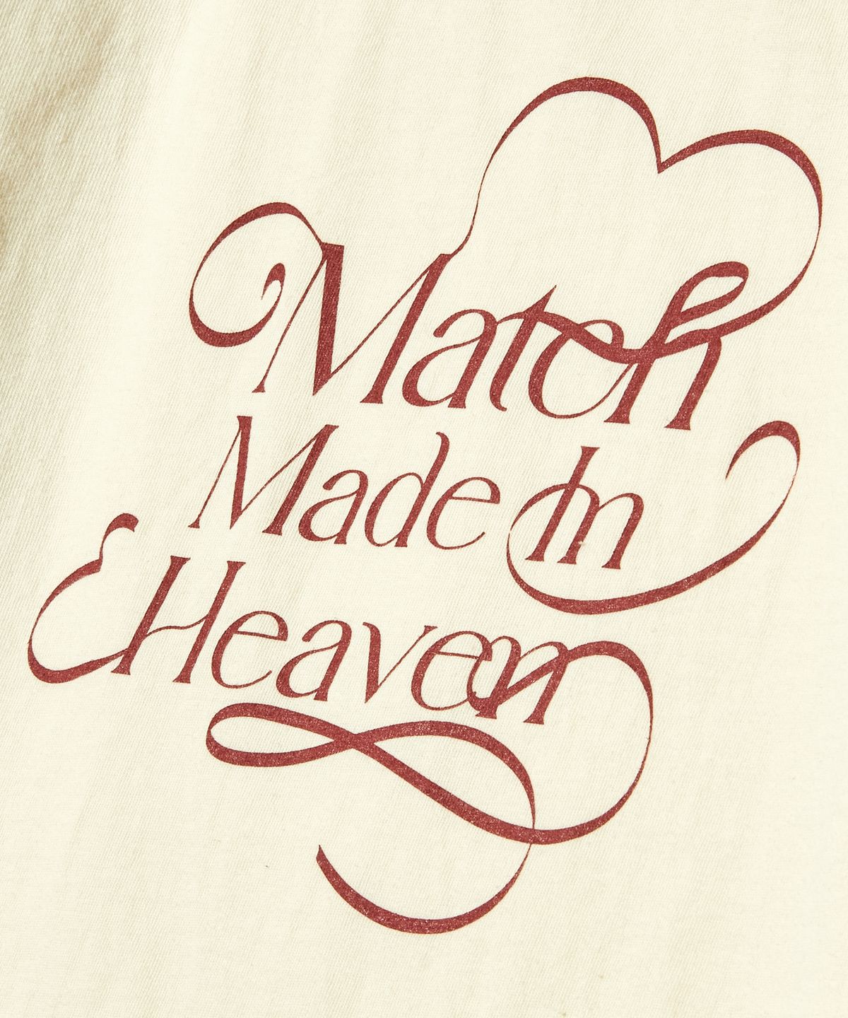 피스메이커(PIECE MAKER) HEAVEN CROP TEE (CREAM)