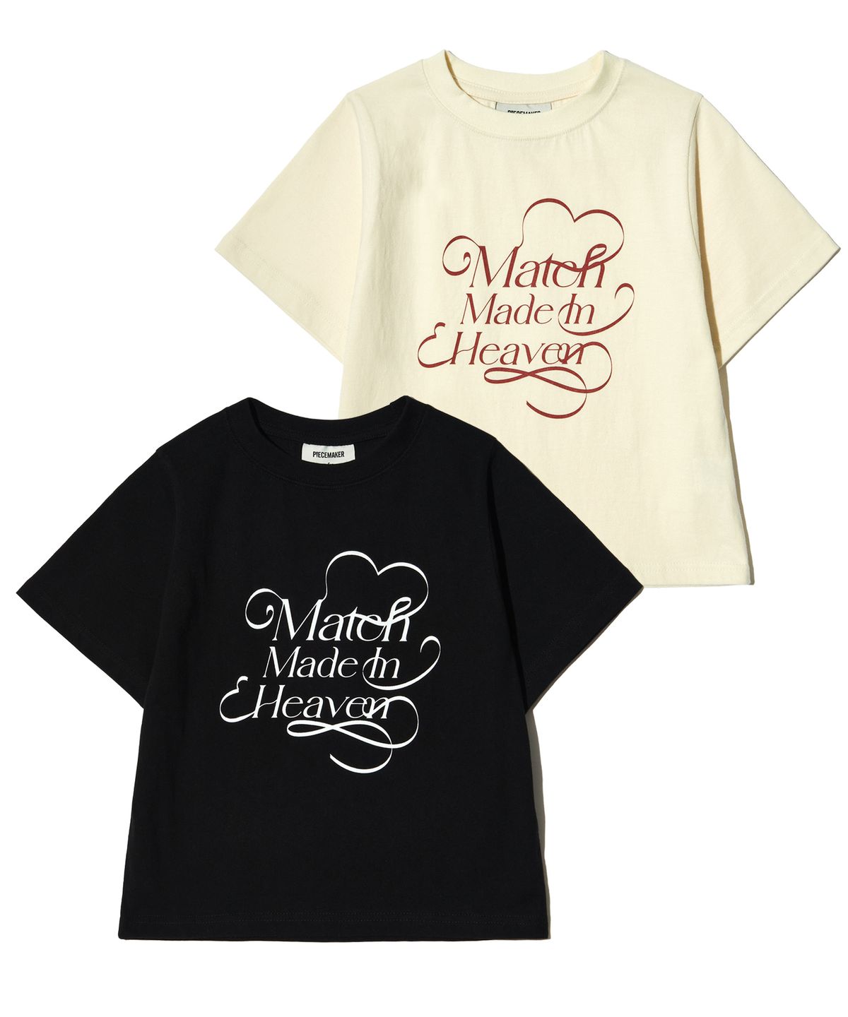 피스메이커(PIECE MAKER) HEAVEN CROP TEE (CREAM)