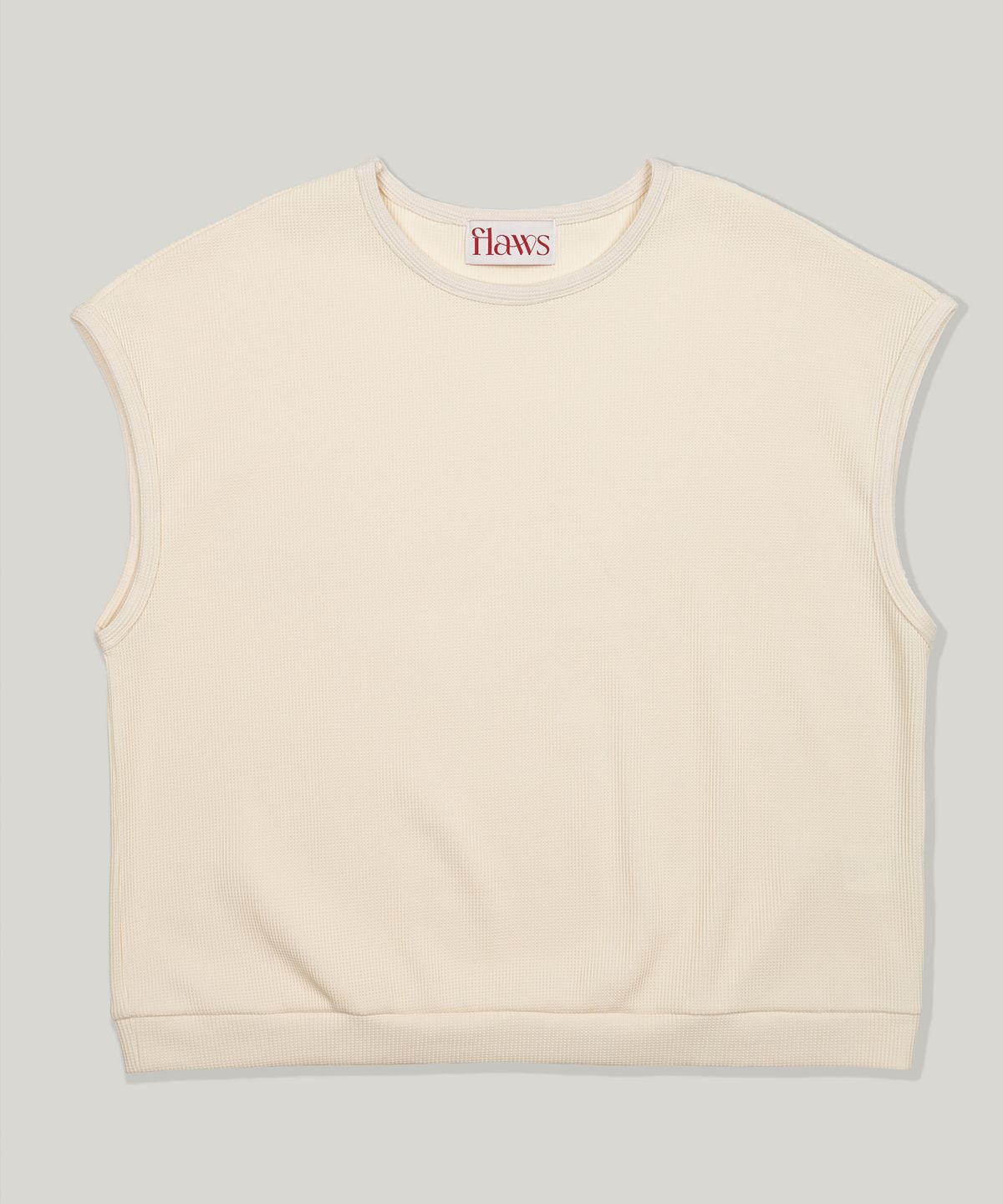 플로즈룸(FLAWSROOM) Soft Waffle Sleeveless [CREAM]