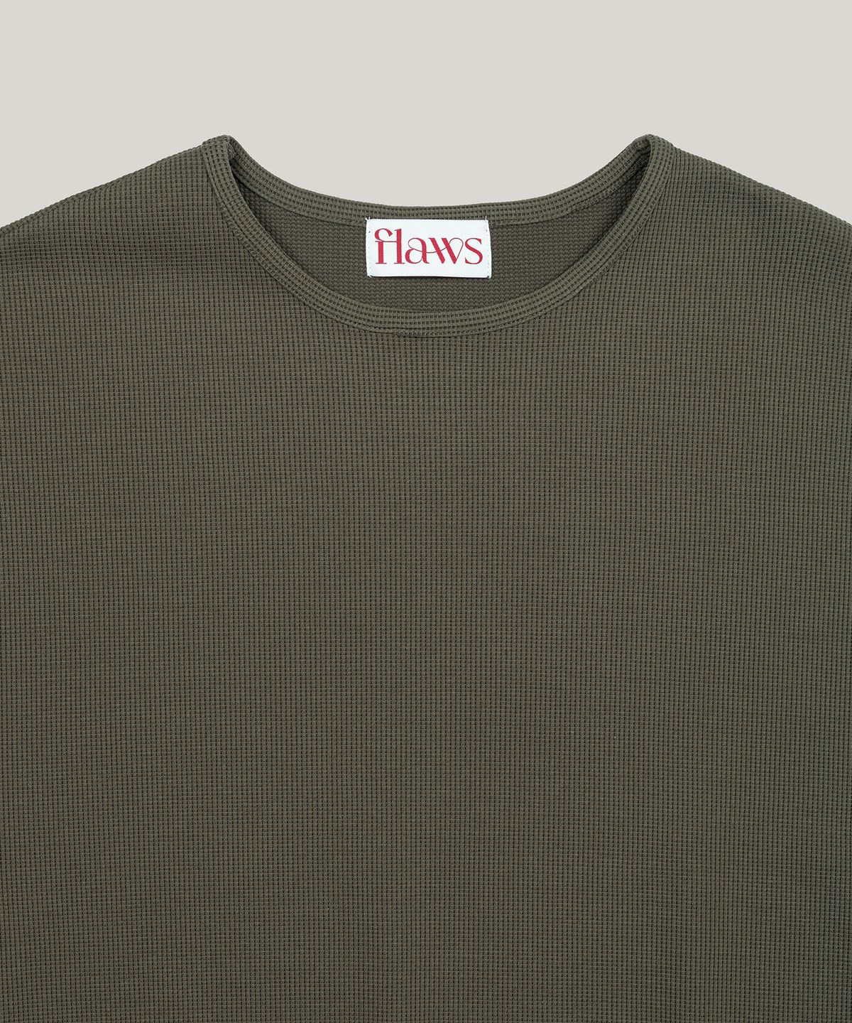 플로즈룸(FLAWSROOM) Soft Waffle Sleeveless [KHAKI]
