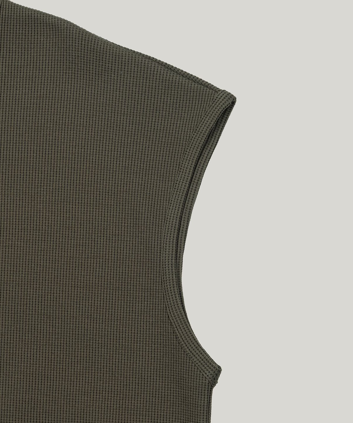 플로즈룸(FLAWSROOM) Soft Waffle Sleeveless [KHAKI]