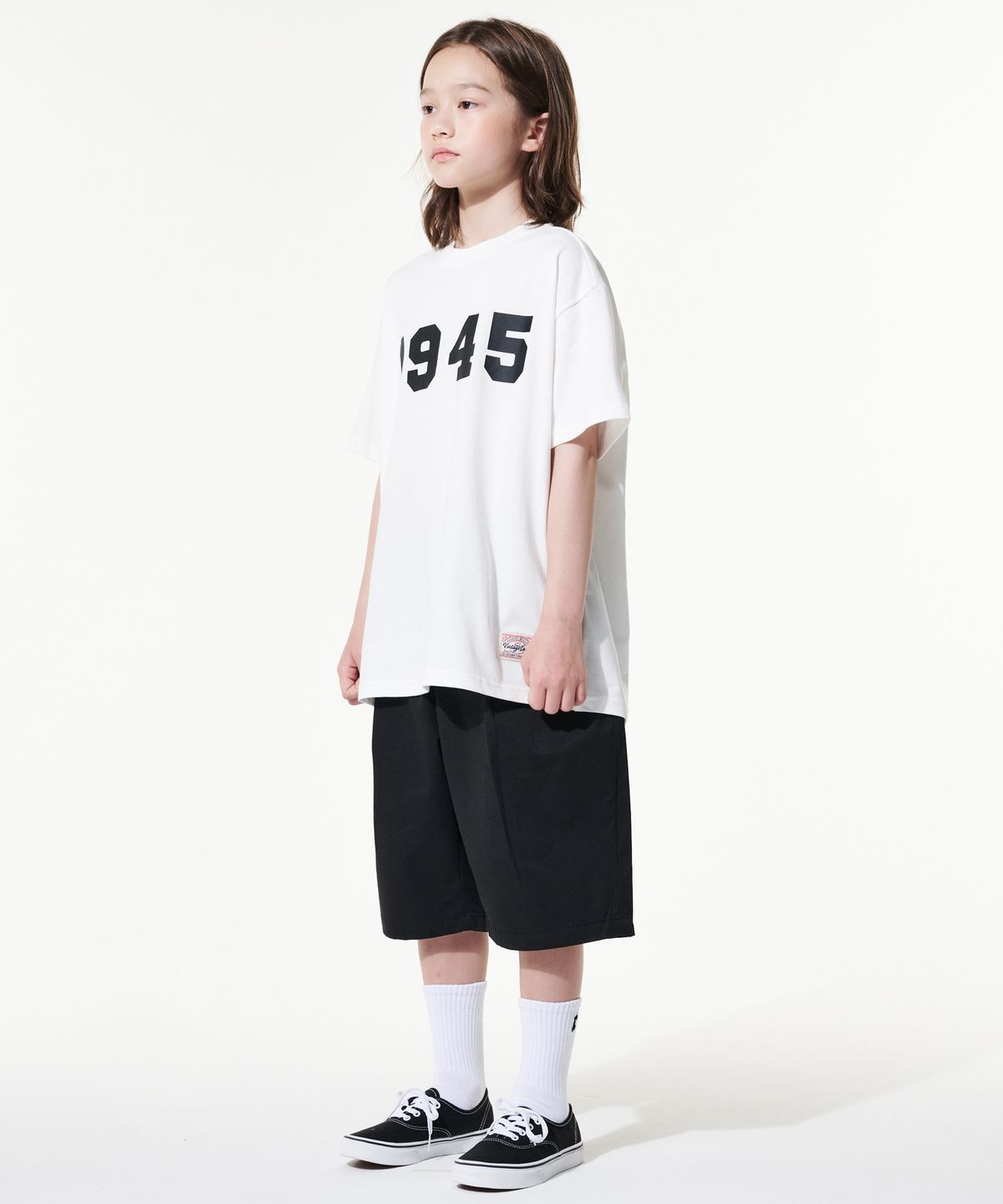 테이크이지 키즈(TAKEASY KIDS) 자이언트핏 버뮤다 하프팬츠(블랙)