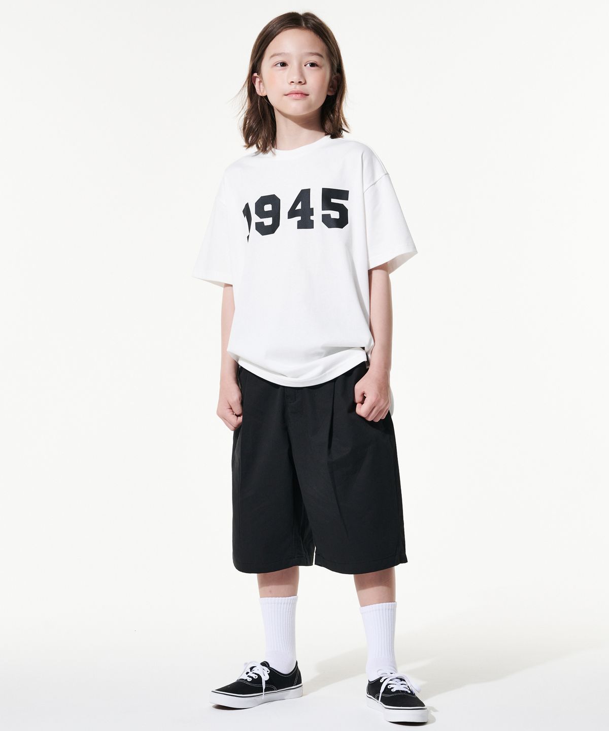 테이크이지 키즈(TAKEASY KIDS) 자이언트핏 버뮤다 하프팬츠(블랙)