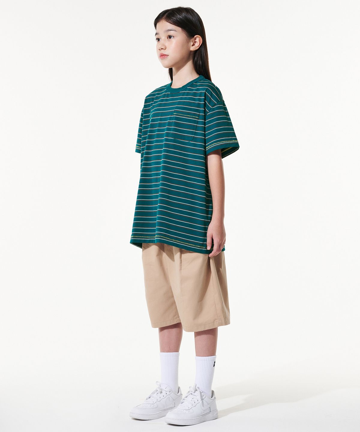 테이크이지 키즈(TAKEASY KIDS) 자이언트핏 버뮤다 하프팬츠(베이지)