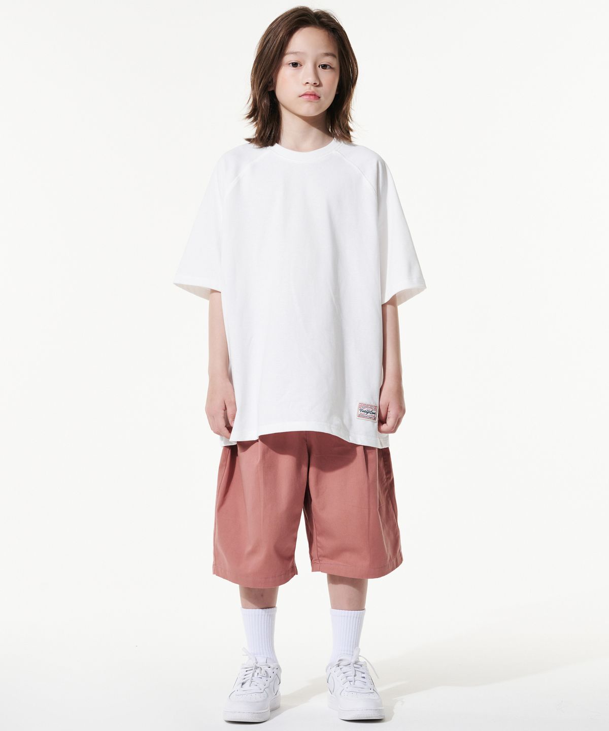 테이크이지 키즈(TAKEASY KIDS) 자이언트핏 버뮤다 하프팬츠(올드로즈)
