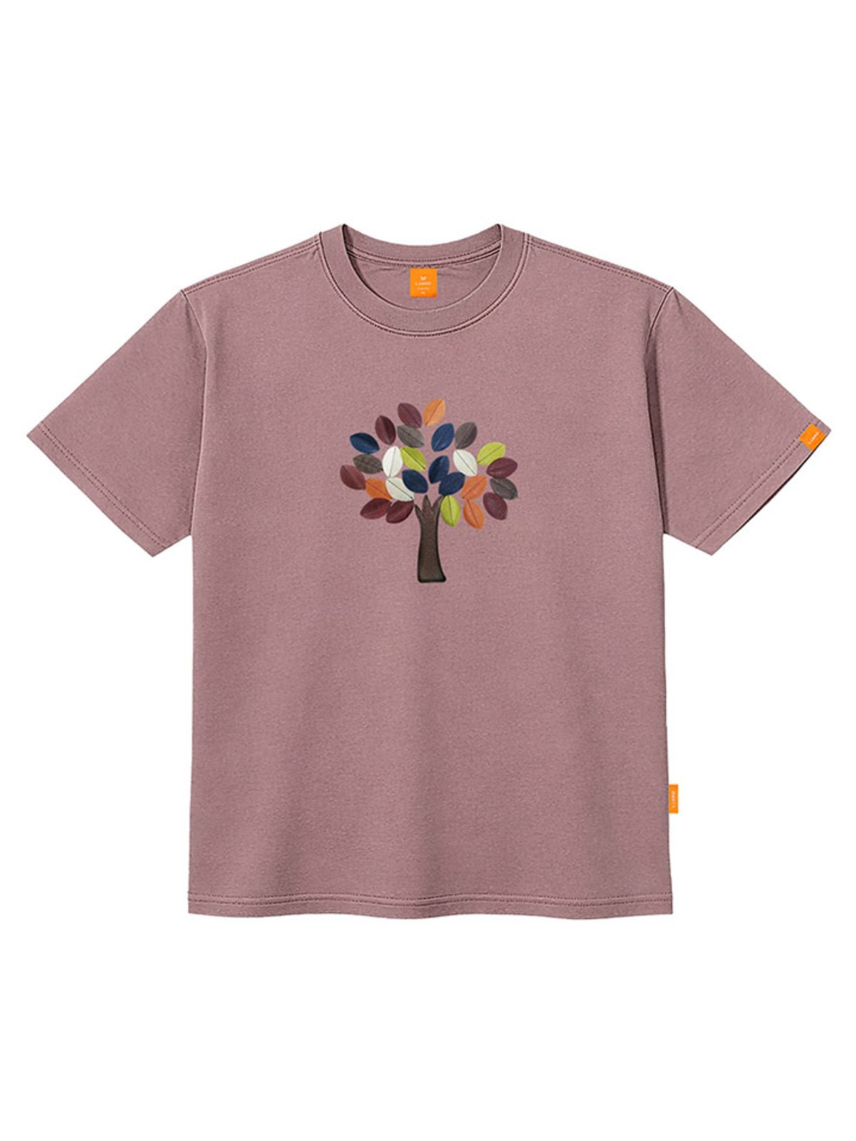엘라모(LLAMO) 메이플 반팔티셔츠 남녀공용 빅사이즈 S~4XL