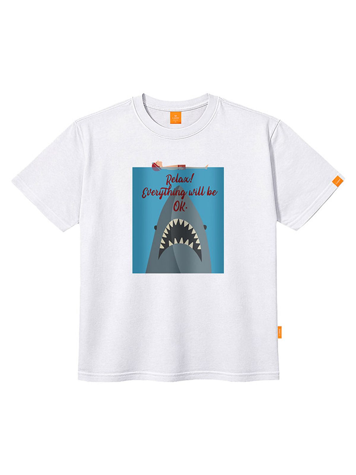 엘라모(LLAMO) 죠스 반팔티셔츠 남녀공용 빅사이즈 S~4XL