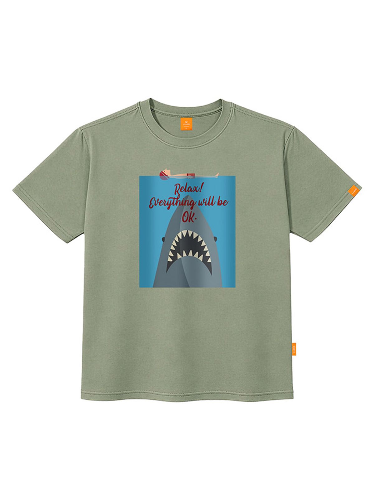 엘라모(LLAMO) 죠스 반팔티셔츠 남녀공용 빅사이즈 S~4XL