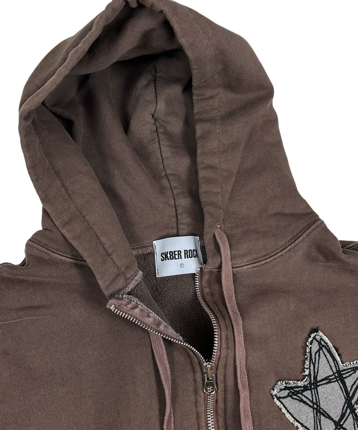 스케이터락(SK8ER ROCK) Doodle Star Pigment Hood Zip-up (Brown)