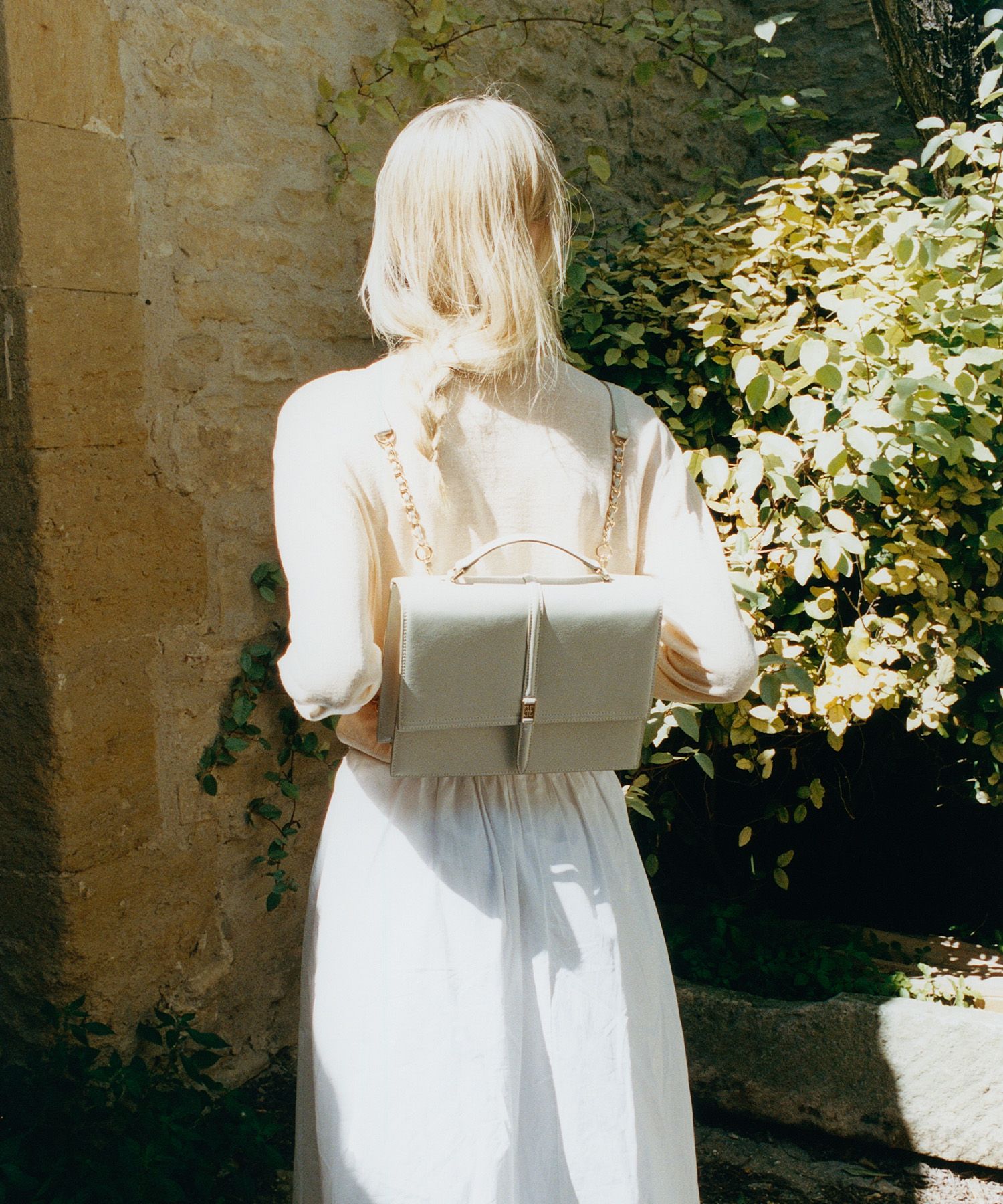 MUSINSA | FOLNUA CLASSIC LOGO HALLIE BACKPACK [ECRU - PLAIN]
