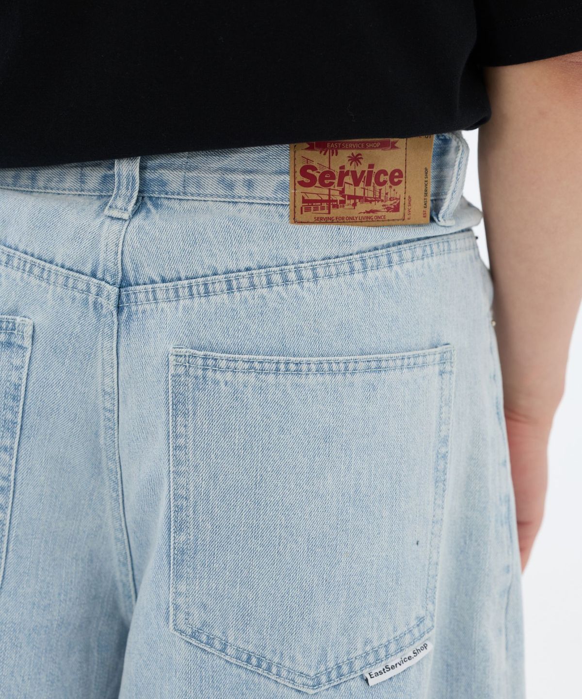 이스트서비스샵(eastserviceshop) Ballon Denim Pants - Light Blue