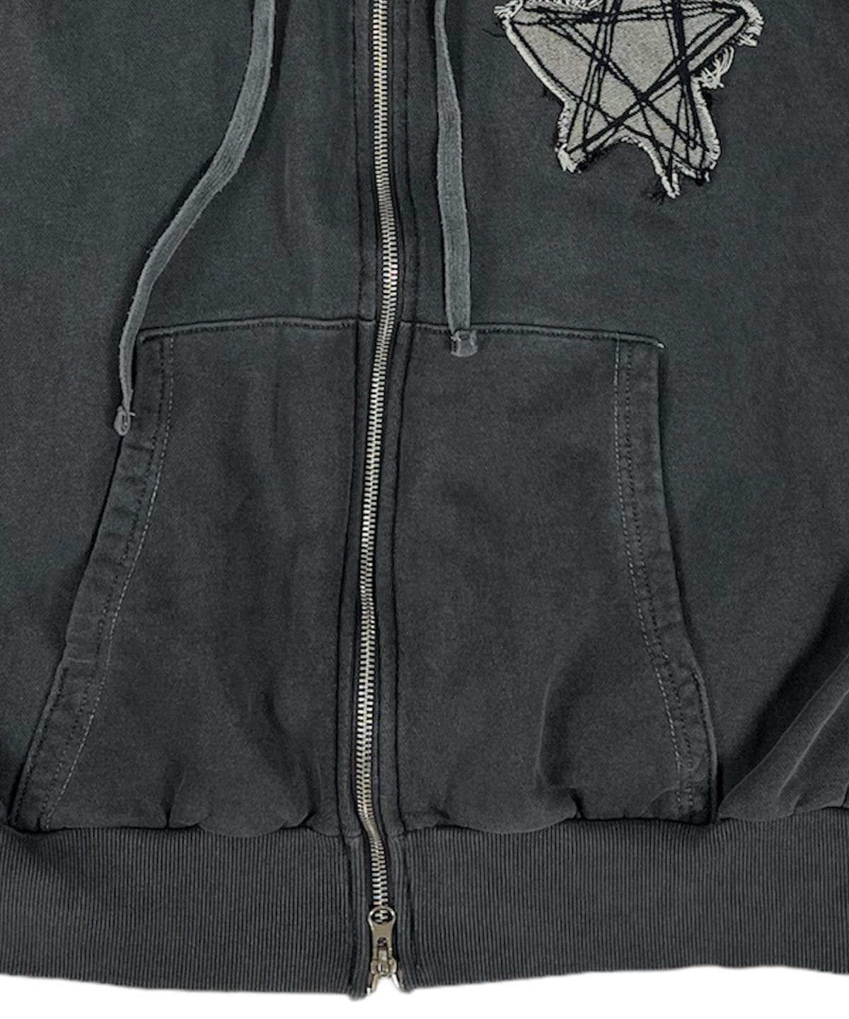 스케이터락(SK8ER ROCK) Doodle Star Pigment Hood Zip-up (Charcoal)