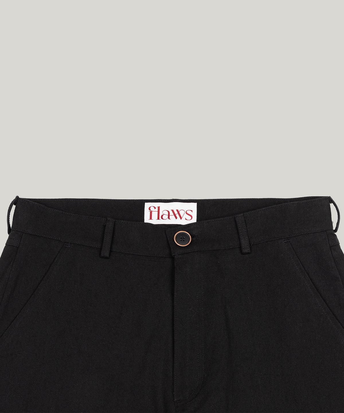 플로즈룸(FLAWSROOM) Flare Button Pants [BLACK]