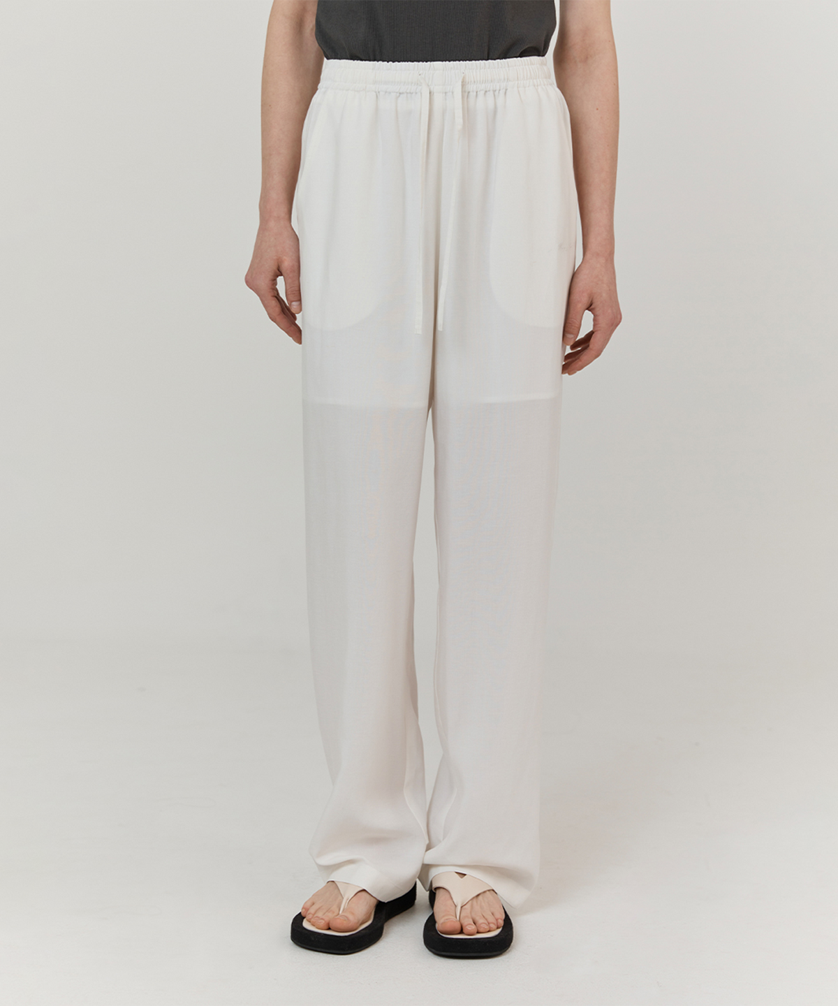 하우스 오브 폰드(HOUSE OF POND) Linen resort pants (Ivory)