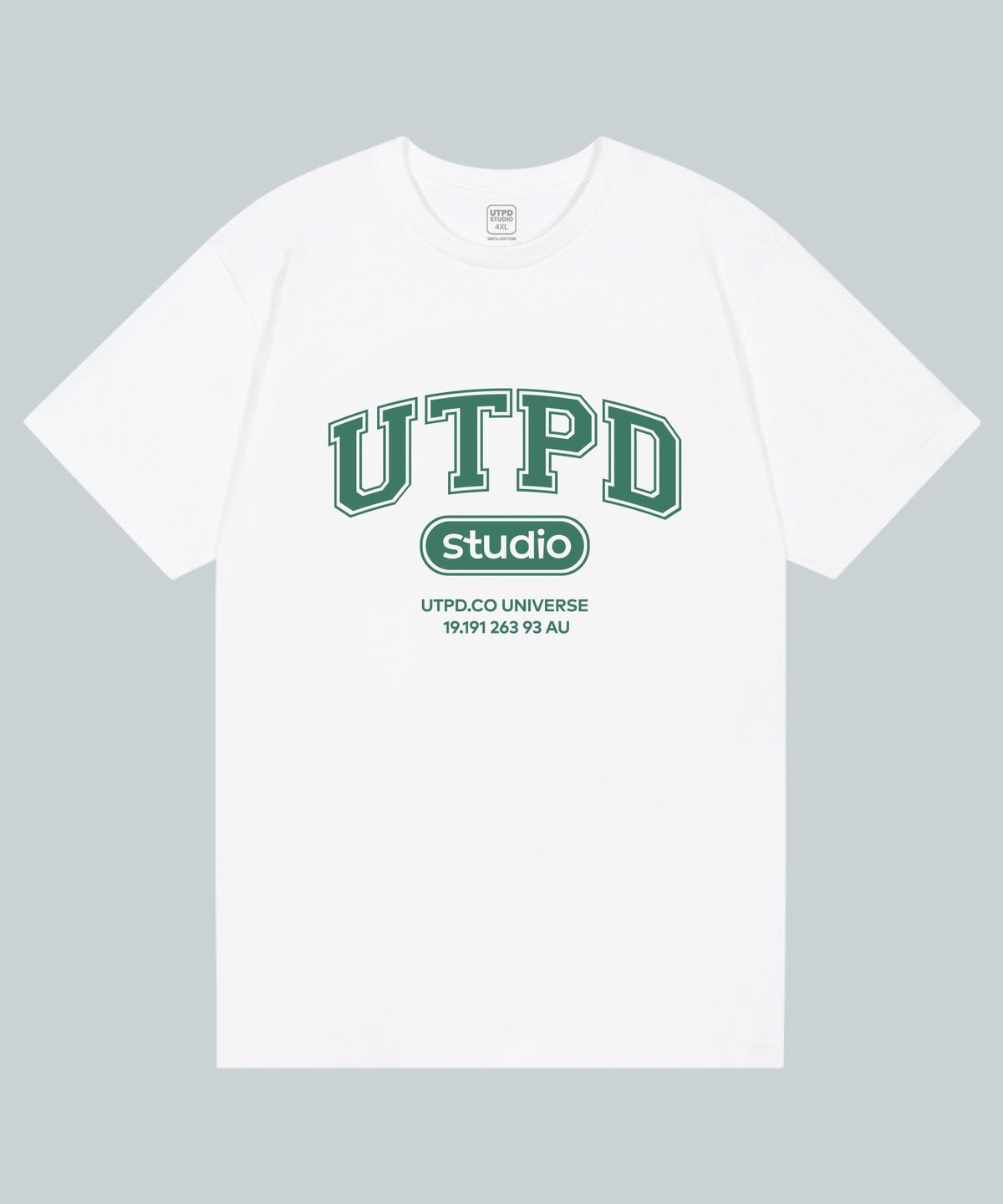 언탭트 스튜디오(UNTAPPED STUDIO) [2PACK[UTPD 시그니처 퓨어코튼 빅 오버핏 반팔 티셔츠 2 COLOR
