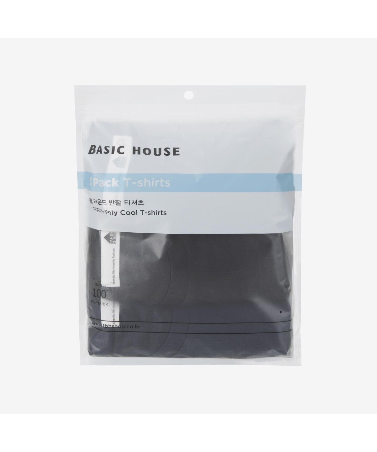 베이직하우스(BASIC HOUSE) [3APCK] 쿨(COOL) 라운드넥 반팔티셔츠 3팩(4칼라) LATS0112
