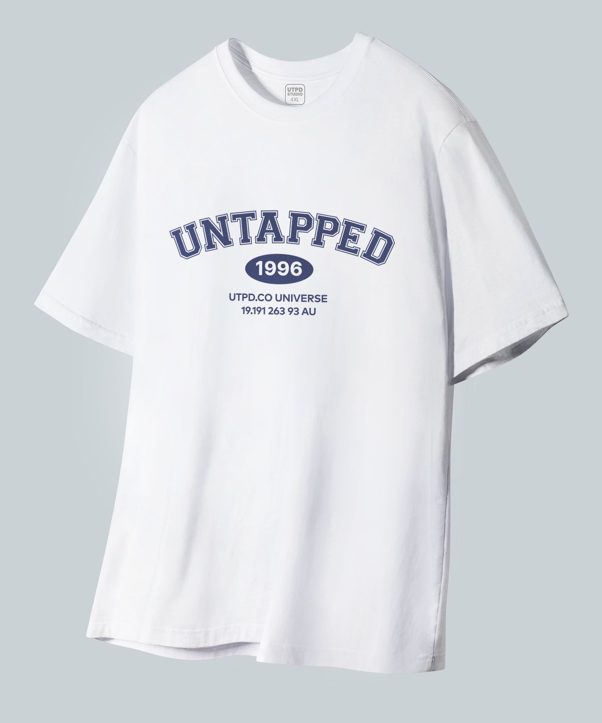 언탭트 스튜디오(UNTAPPED STUDIO) [2PACK]1996 시그니처 퓨어코튼 빅 오버핏 반팔 티셔츠 2 COLOR