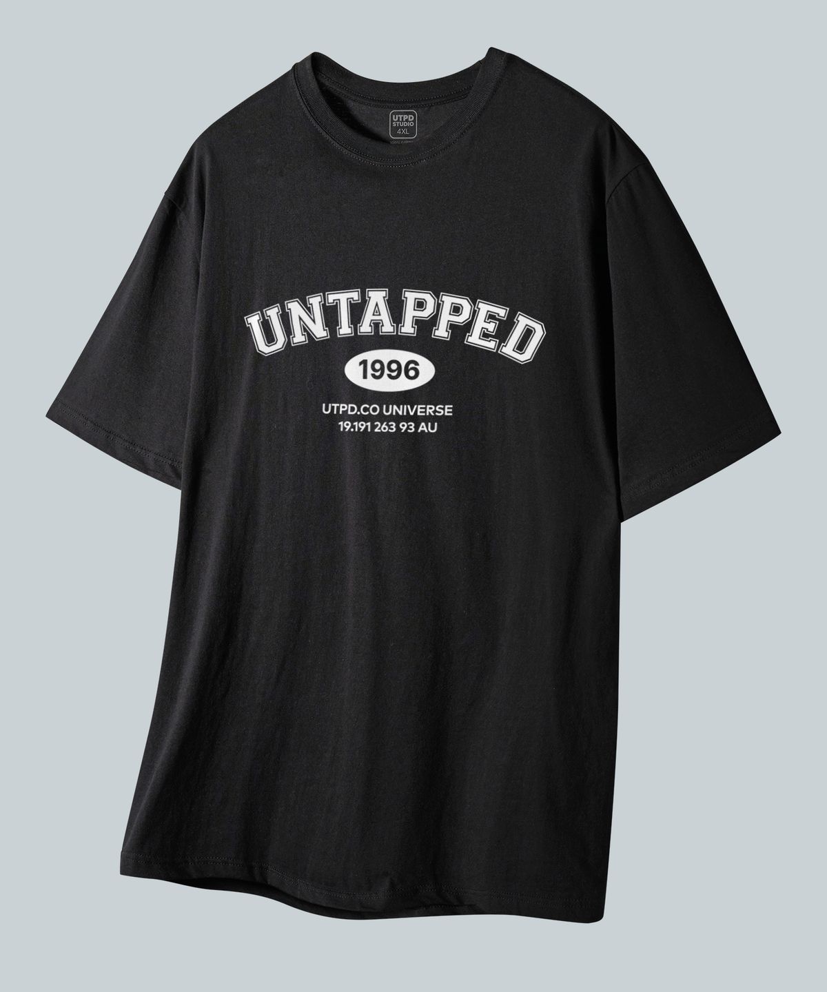 언탭트 스튜디오(UNTAPPED STUDIO) [2PACK]1996 시그니처 퓨어코튼 빅 오버핏 반팔 티셔츠 2 COLOR