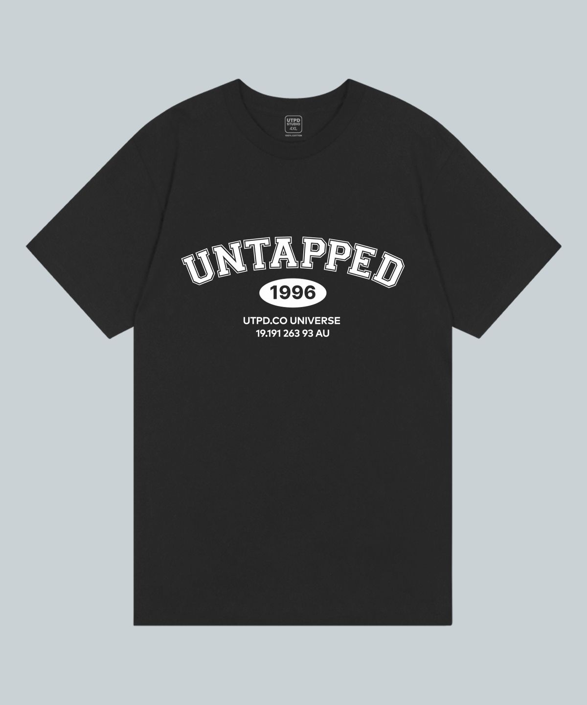 언탭트 스튜디오(UNTAPPED STUDIO) [2PACK]1996 시그니처 퓨어코튼 빅 오버핏 반팔 티셔츠 2 COLOR