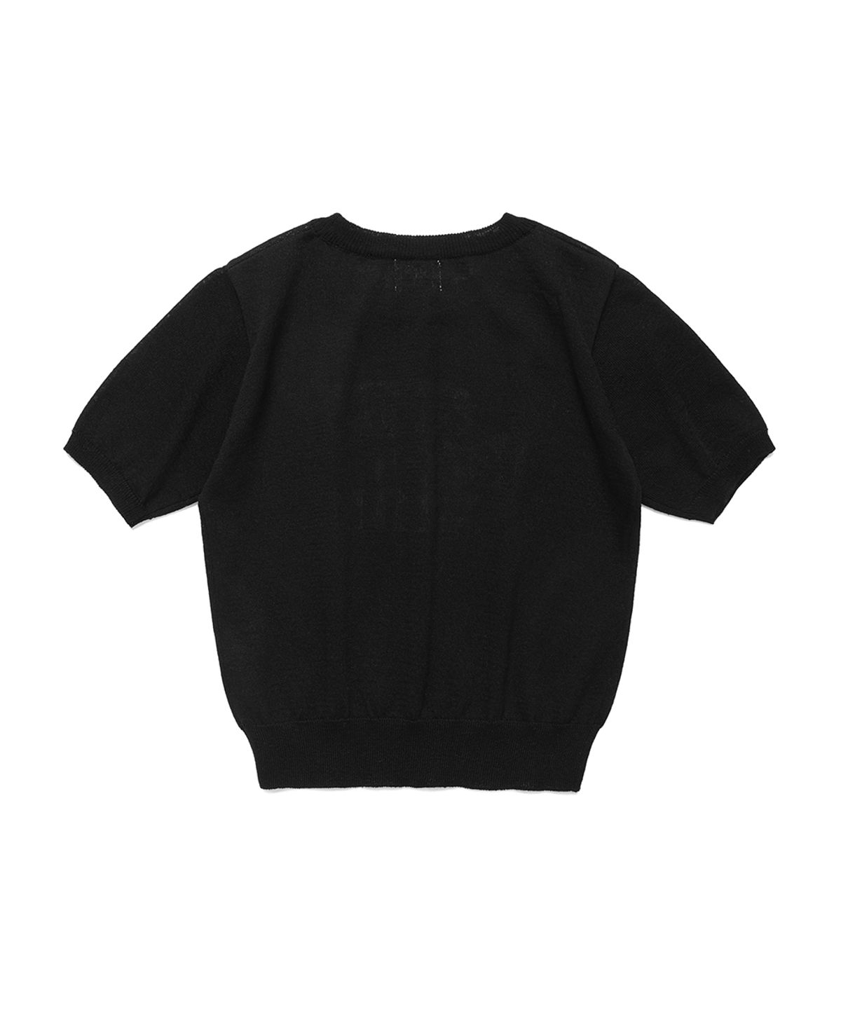 카비시(CAVISH) W SELLER LOGO INTARSIA KNIT BLACK(CV2EMFK601A)