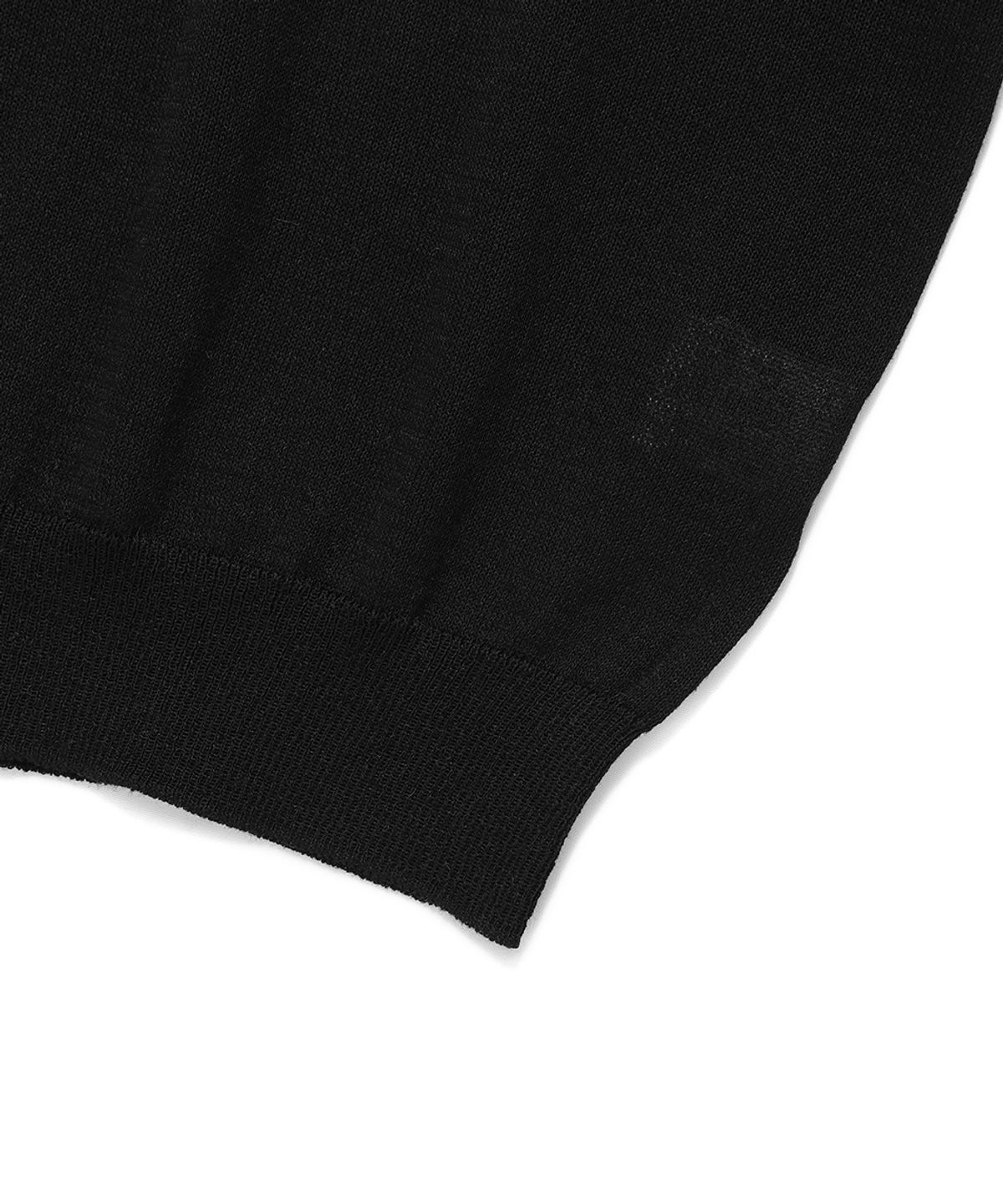 카비시(CAVISH) W SELLER LOGO INTARSIA KNIT BLACK(CV2EMFK601A)
